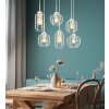 Nesa Suspension Luminaires Globo Lighting Blanc, 6 lumières
