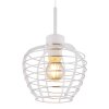 Nesa Suspension Luminaires Globo Lighting Blanc, 1 lumière