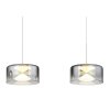 Belinda Suspension Luminaires Globo Lighting LED Blanc, 1 lumière