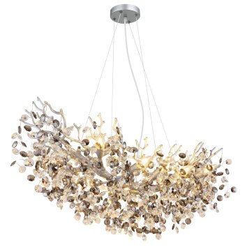 Queena Lustre Luminaires Globo Lighting Argenté, 10 lumières