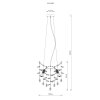 Queena Lustre Luminaires Globo Lighting Or, 4 lumières