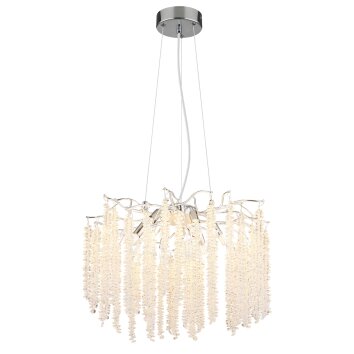 Laverne Lustre Luminaires Globo Lighting Chrome, 6 lumières