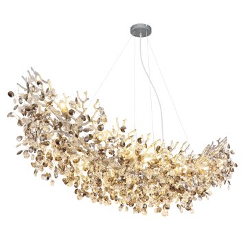 Queena Lustre Luminaires Globo Lighting Argenté, 16 lumières