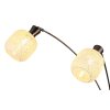 Brokana Lampadaire Luminaires Globo Lighting Chrome, Noir, 3 lumières