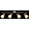 Planta Plafonnier Luminaires Globo Lighting Couleur bois, Sable, 4 lumières