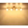 Planta Plafonnier Luminaires Globo Lighting Couleur bois, Sable, 4 lumières