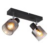 Jack Plafonnier Luminaires Globo Lighting Noir, 2 lumières