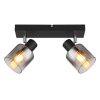 Jack Plafonnier Luminaires Globo Lighting Noir, 2 lumières