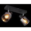 Jack Plafonnier Luminaires Globo Lighting Noir, 2 lumières