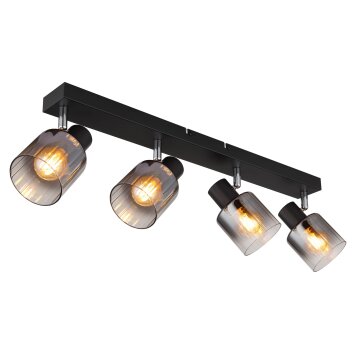 Jack Plafonnier Luminaires Globo Lighting Noir, 4 lumières