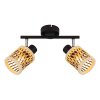 Mali Plafonnier Luminaires Globo Lighting Noir, 2 lumières