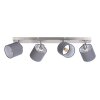 Atlanta Plafonnier Luminaires Globo Lighting Nickel mat, 4 lumières