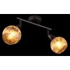 Frosta Plafonnier Luminaires Globo Lighting Chrome, Noir, 2 lumières