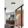 Villegas Plafonnier Luminaires Globo Lighting Noir, 2 lumières
