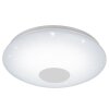 Plafonnier Eglo VOLTAGO 2 LED Aspect cristal, Blanc, 1 lumière, Télécommandes