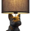Dogo Lampe à poser Luminaires Globo Lighting Noir, 1 lumière