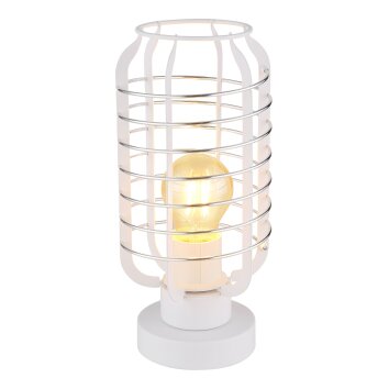Nesa Lampe à poser Luminaires Globo Lighting Blanc, 1 lumière
