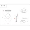 Odonell Applique murale Luminaires Globo Lighting LED Anthracite, Écru, Noir, 1 lumière