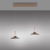 Moon Suspension Luminaires Paul Neuhaus LED Bronze, 4 lumières