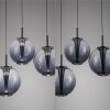 E-Infinity Suspension Luminaires Paul Neuhaus LED Gris, 10 lumières, Télécommandes