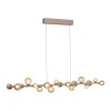 E-Popup Suspension Luminaires Paul Neuhaus LED Bronze, 18 lumières, Télécommandes