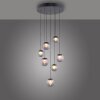 Popup Suspension Luminaires Paul Neuhaus LED Gris, 7 lumières, Télécommandes