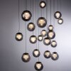 Popup Suspension Luminaires Paul Neuhaus LED Gris, 19 lumières, Télécommandes