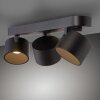 Cup Plafonnier Luminaires Paul Neuhaus LED Noir, 3 lumières