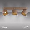 Cup Plafonnier Luminaires Paul Neuhaus LED Bronze, 3 lumières