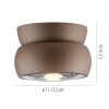 Move Plafonnier Luminaires Paul Neuhaus LED Bronze, 1 lumière
