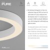 Round Plafonnier Luminaires Paul Neuhaus LED Blanc, 1 lumière, Télécommandes