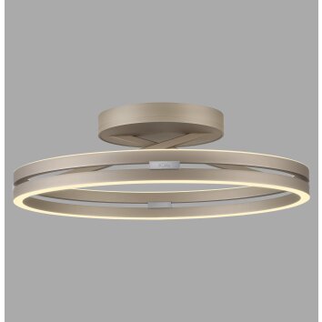 Loop Plafonnier Luminaires Paul Neuhaus LED Bronze, 2 lumières, Télécommandes