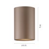 Point Plafonnier Luminaires Paul Neuhaus LED Bronze, 1 lumière