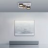 Manhattan Plafonnier Luminaires Paul Neuhaus LED Gris, 1 lumière, Télécommandes