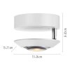 Oculis Plafonnier Luminaires Paul Neuhaus LED Blanc, 1 lumière