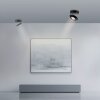 Oculis Plafonnier Luminaires Paul Neuhaus LED Noir, 1 lumière
