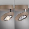 Oculis Plafonnier Luminaires Paul Neuhaus LED Bronze, 1 lumière