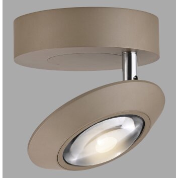 Oculis Plafonnier Luminaires Paul Neuhaus LED Bronze, 1 lumière