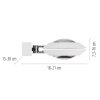 Oculis Applique murale Luminaires Paul Neuhaus LED Blanc, 2 lumières