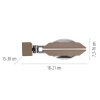 Oculis Applique murale Luminaires Paul Neuhaus LED Bronze, 2 lumières