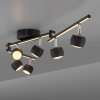 JARIK Plafonnier Luminaires Leuchten Direkt LED Noir, 7 lumières