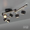 JARIK Plafonnier Luminaires Leuchten Direkt LED Noir, 7 lumières