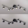JARIK Plafonnier Luminaires Leuchten Direkt LED Noir, 7 lumières