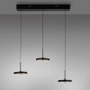 PLATA Suspension Luminaires Leuchten Direkt LED Noir, 3 lumières