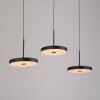 PLATA Suspension Luminaires Leuchten Direkt LED Noir, 3 lumières