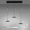 PLATA Suspension Luminaires Leuchten Direkt LED Noir, 3 lumières
