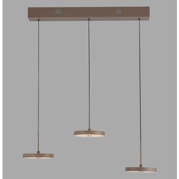 PLATA Suspension Luminaires Leuchten Direkt LED Sable, 3 lumières