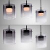 ELIO Suspension Luminaires Leuchten Direkt LED Noir, 3 lumières