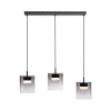 ELIO Suspension Luminaires Leuchten Direkt LED Noir, 3 lumières