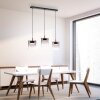 ELIO Suspension Luminaires Leuchten Direkt LED Noir, 3 lumières